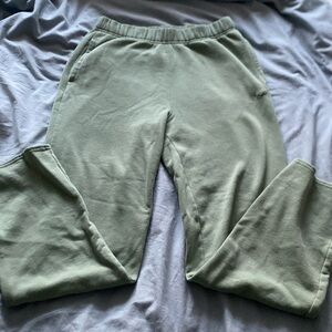 Green Hollister sweat pants